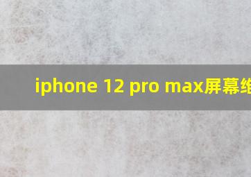 iphone 12 pro max屏幕维修